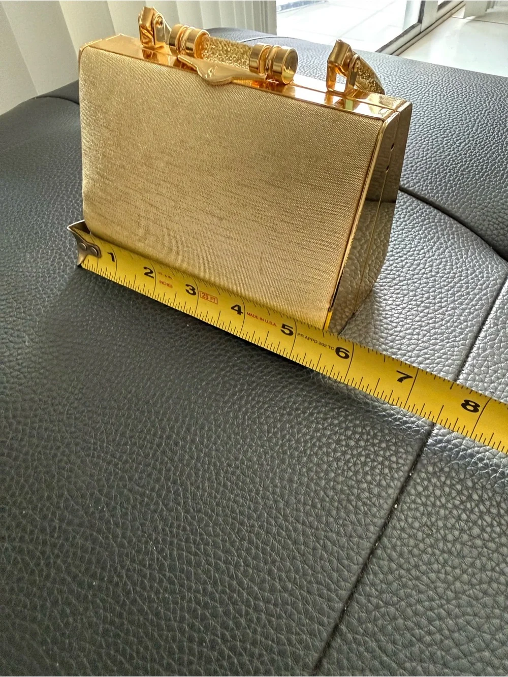 Vintage 2000s Gold Hard Shell Clutch Bag ✨ New with Tags
